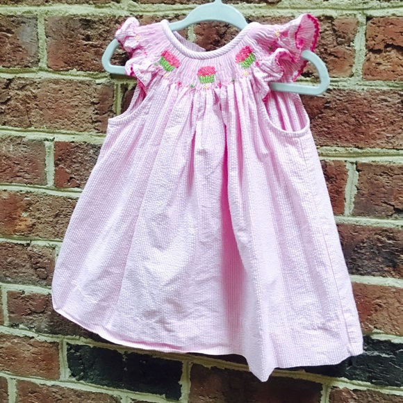 smocked first birthday dress